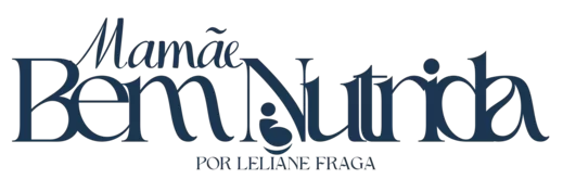 Logo Mamae bem nutrita por Leliane Fraga